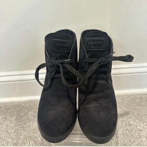 Prada Suede Wedges